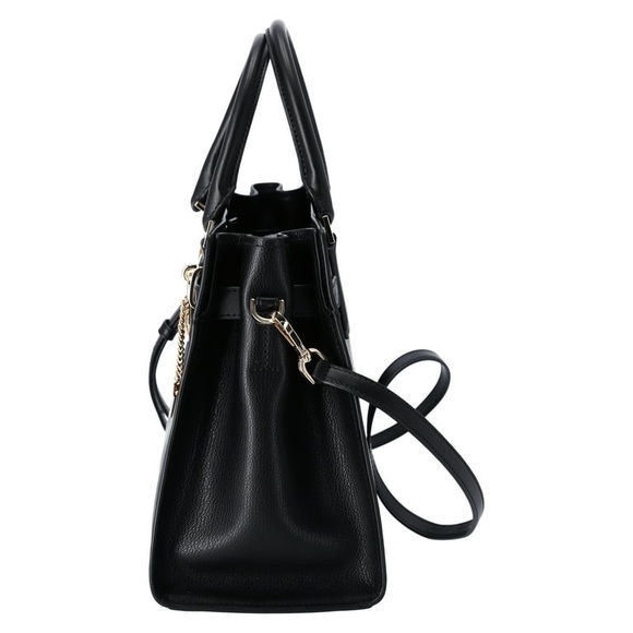 Michael Kors Hamilton Medium Leather Satchel Black - Picture 8 of 14